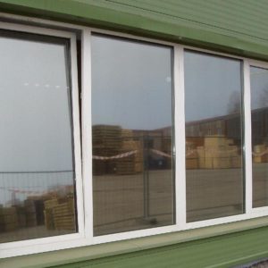 Тонированное огнестойкое ПВХ окно / серия FRM974